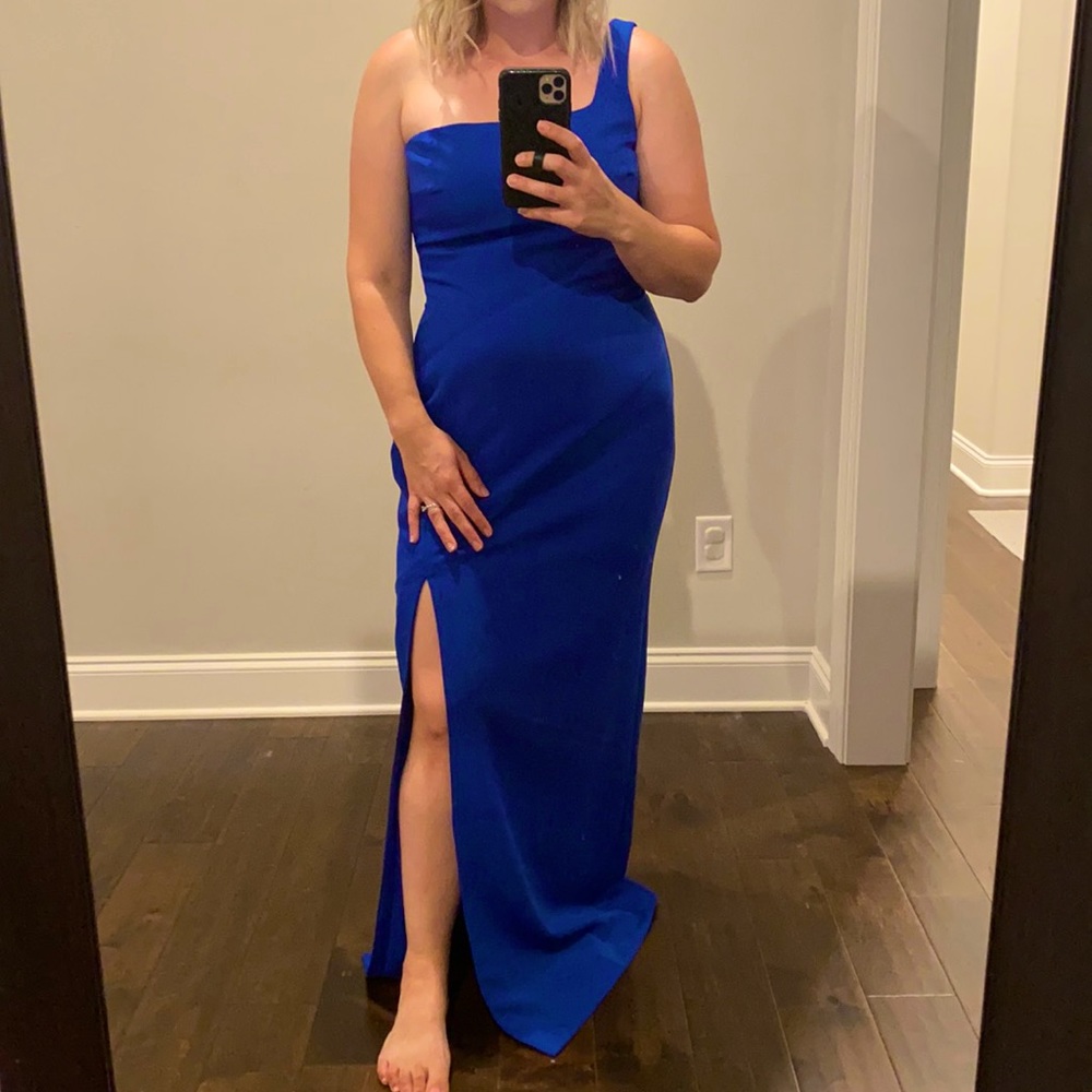 Floor Length Blue Dress
